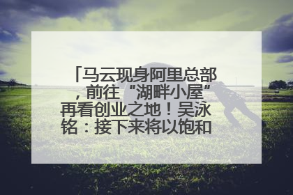 马云现身阿里总部，前往“湖畔小屋”再看创业之地！吴泳铭：接下来将以饱和式投入的打法，聚焦于几大核心战役
