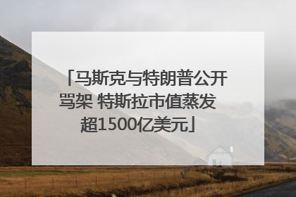 马斯克与特朗普公开骂架 特斯拉市值蒸发超1500亿美元