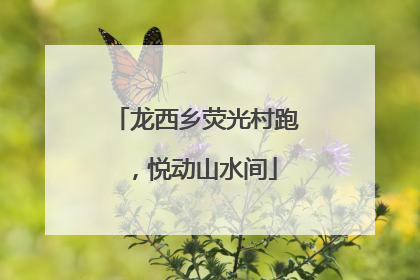龙西乡荧光村跑，悦动山水间