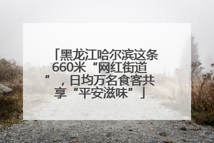 黑龙江哈尔滨这条660米“网红街道”，日均万名食客共享“平安滋味”