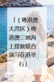 （粤港澳大湾区）粤港澳三地海上搜救联合演习在港举行