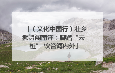（文化中国行）壮乡狮舞闯南洋：脚踏“云桩” 饮誉海内外