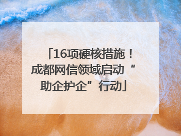 16项硬核措施！成都网信领域启动“助企护企”行动
