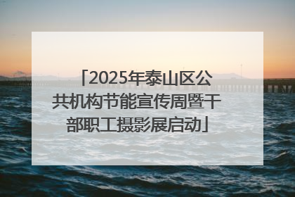 2025年泰山区公共机构节能宣传周暨干部职工摄影展启动