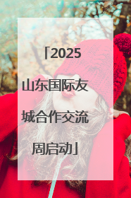 2025山东国际友城合作交流周启动