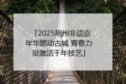 2025荆州非遗嘉年华燃动古城 青春力量激活千年技艺
