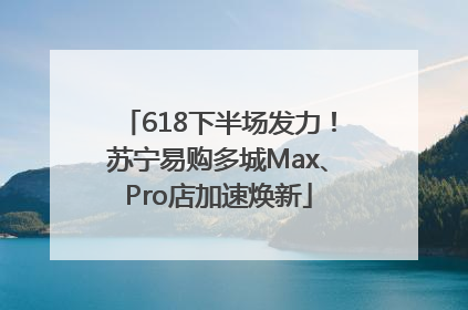 618下半场发力！苏宁易购多城Max、Pro店加速焕新
