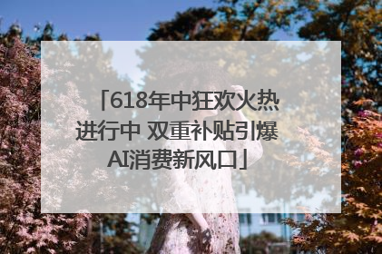 618年中狂欢火热进行中 双重补贴引爆AI消费新风口