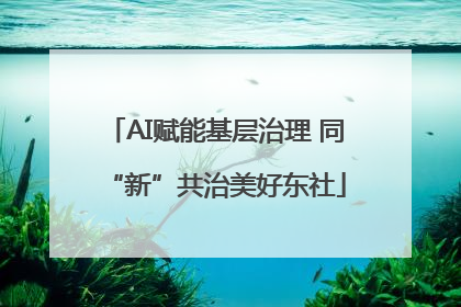 AI赋能基层治理 同“新”共治美好东社